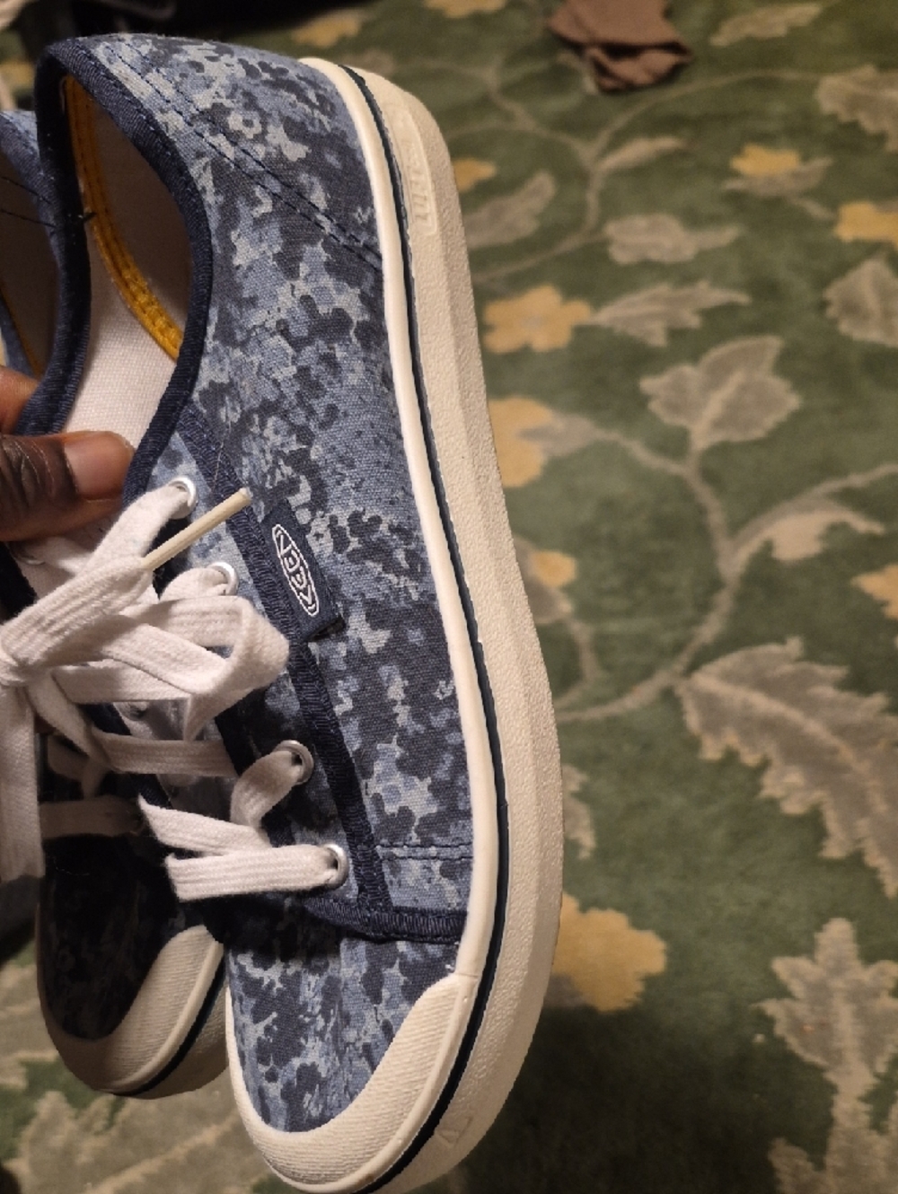 Keen Blue Camo Low-Top Canvas Sneakers - Picture 5 of 8